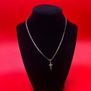 Elegant gold plated .925 silver Cross Necklace